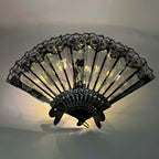 LED Lace Hand Fan | Light-Up Dance & Performance Fan
