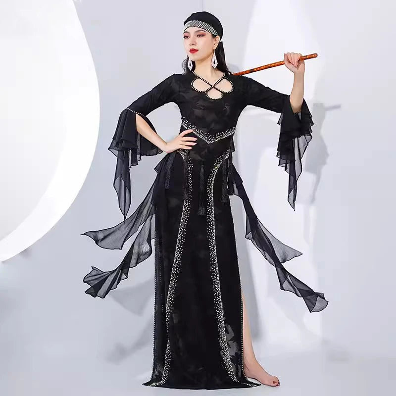Saidi Baladi Dress | Floral Lace 4-Piece Set