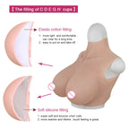 Upgraded Silicone Breast Forms | Realistic Texture | C–Z Cup