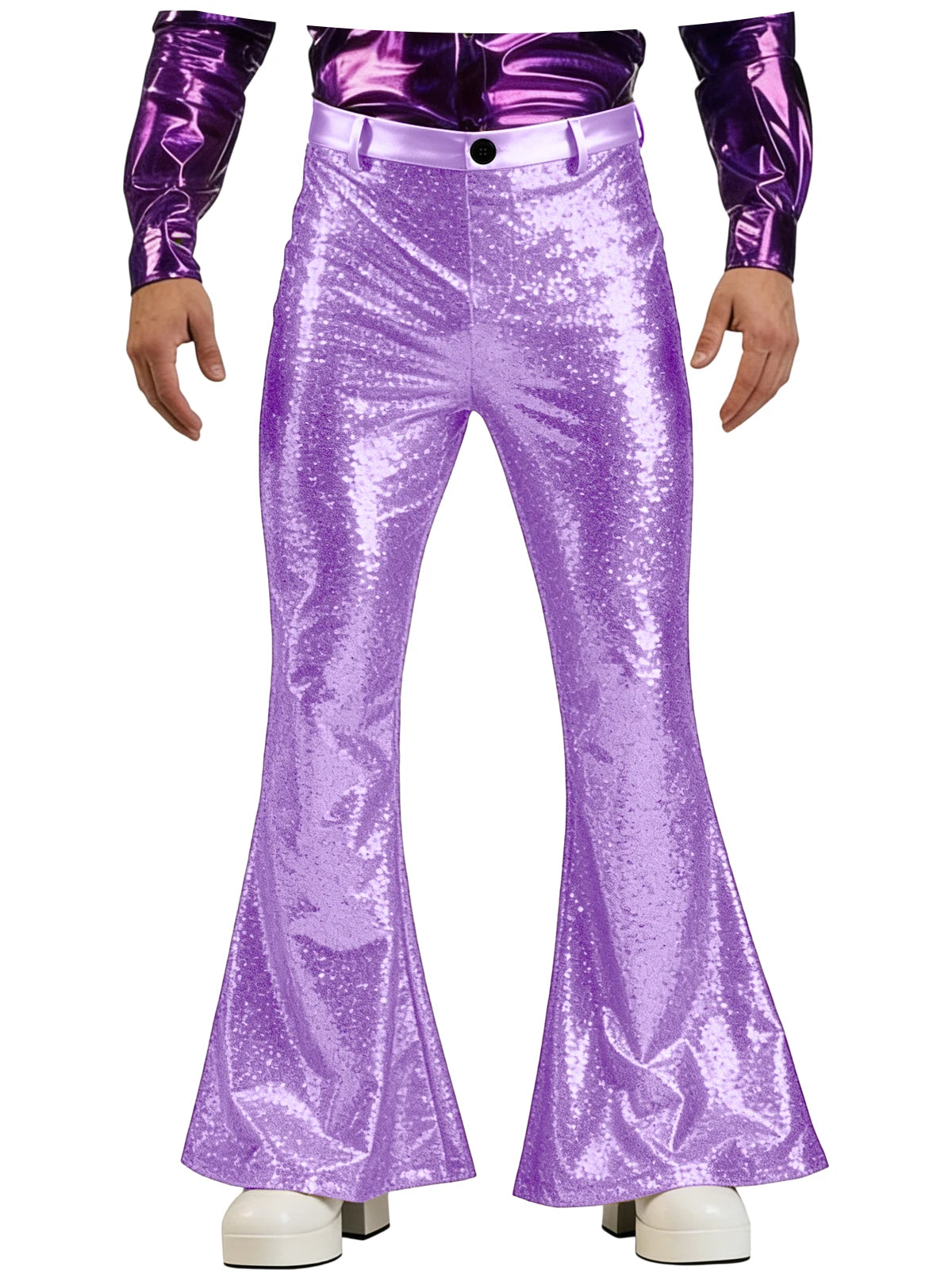 Men's Sequin Pants | Disco Bell-Bottoms