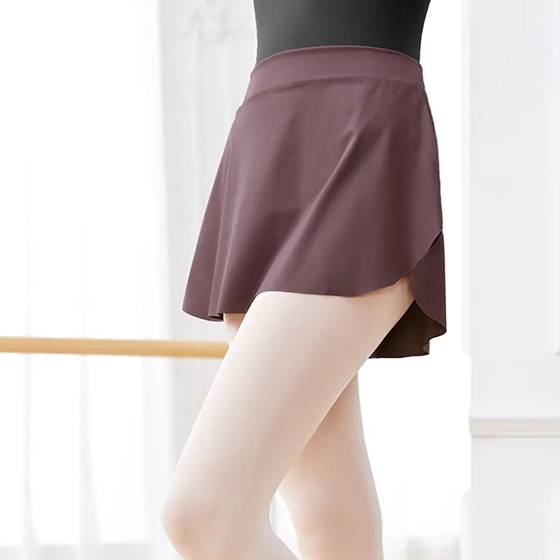 Curved Ballet Wrap Skirt | Side Split | Women | S–XXL