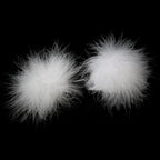 Faux Feather Pom-Pom Pasties | Fluffy Nipple Covers