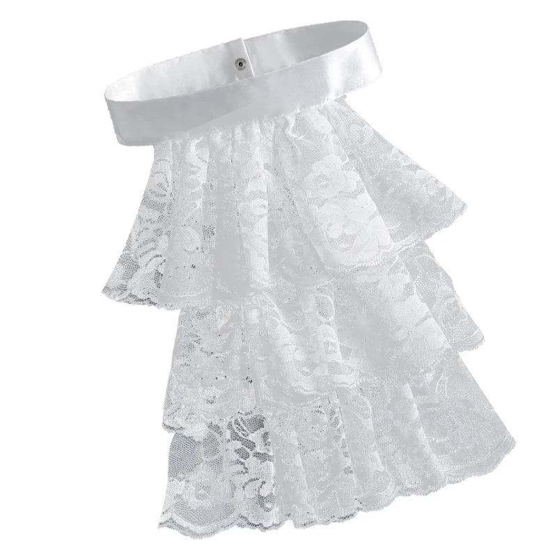 Victorian Ruffled Jabot Collar | Detachable | 3 Styles