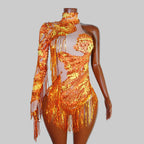 Luxe Rhythm Fringe & Rhinestone Performance Set — Multi‑Color Variants (One Size Fits S–XL)