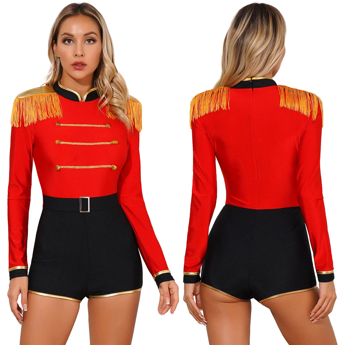 Ringmaster Velvet Bodysuit | Circus Stage Costume