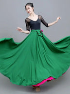 Gradient Color-Block Flamenco Skirt | Big Swing | XS-XL