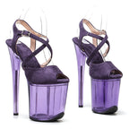 8-Inch Suede Open-Toe Platform Sandals