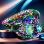 Holographic Disco Captain Hat | Rhinestone Goggles | Size 58/59