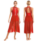 Rhinestone Lyrical Dress | Keyhole Back | Figure Skating