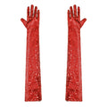 Starlight Sequin Elbow-Length Opera Gloves