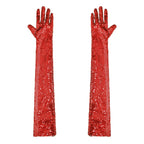 Starlight Sequin Elbow-Length Opera Gloves
