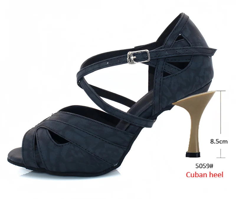 Latin Ballroom Dance Heels | Cuban Heel | Multi-Color