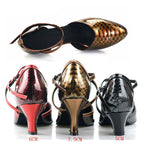 Latin Dance Heels | Rhinestone | Multi-Color