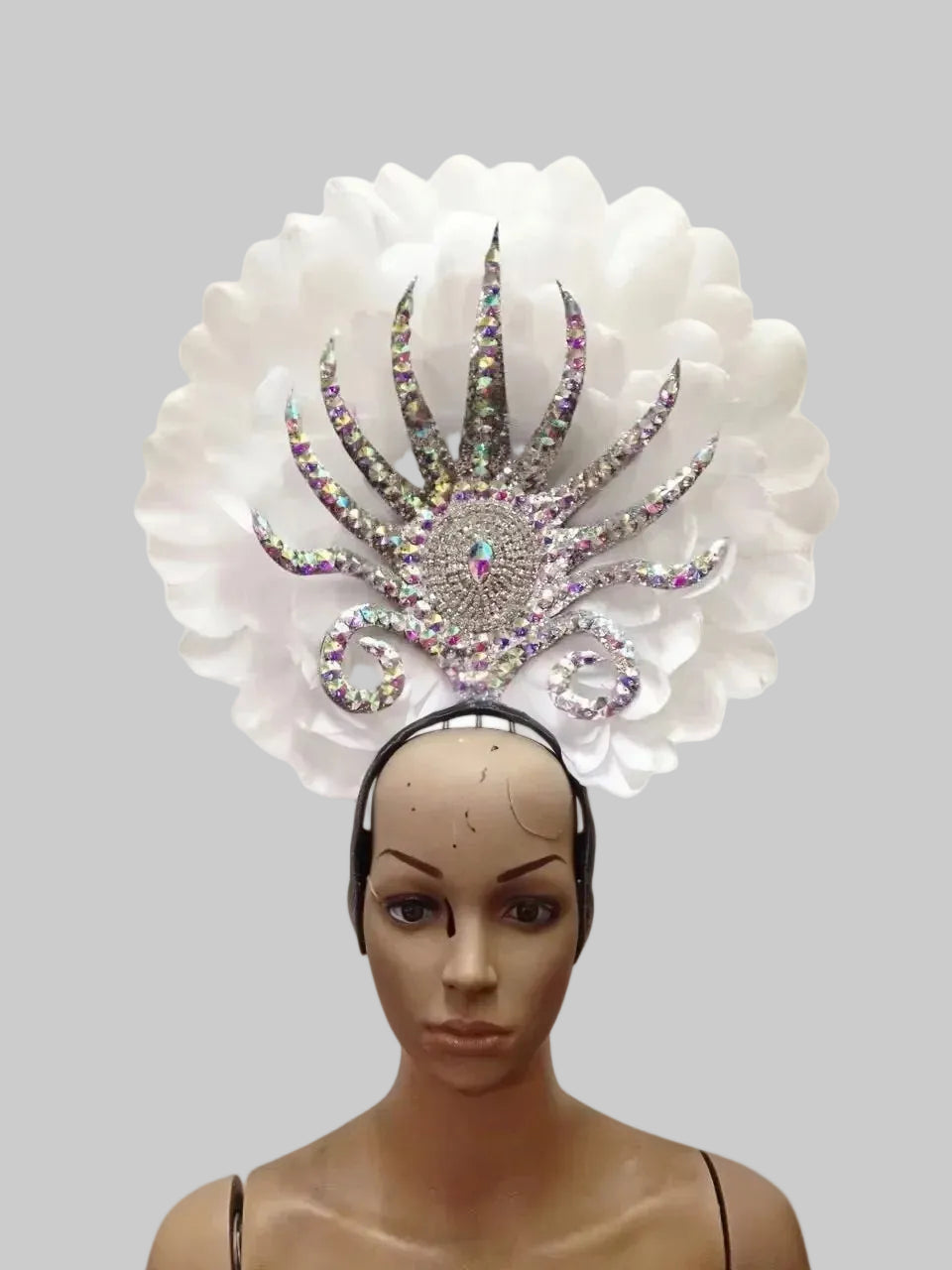 Feather Headdress - Samba Carnival Performance Headpiece
