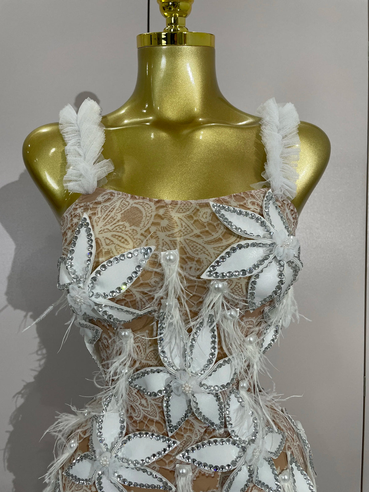 3D Floral Petal Mini Dress | Sweetheart | Pageant