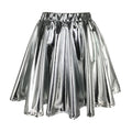 Metallic Swing Stage Skirt | Elastic Waist
