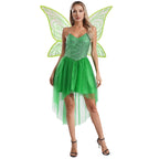 Fairy Costume Dress with Wings | Sequin Bodice | High-Low Tulle