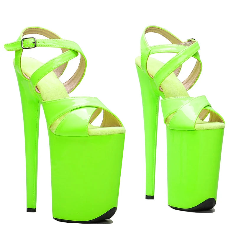 9-Inch Patent Platform Sandals