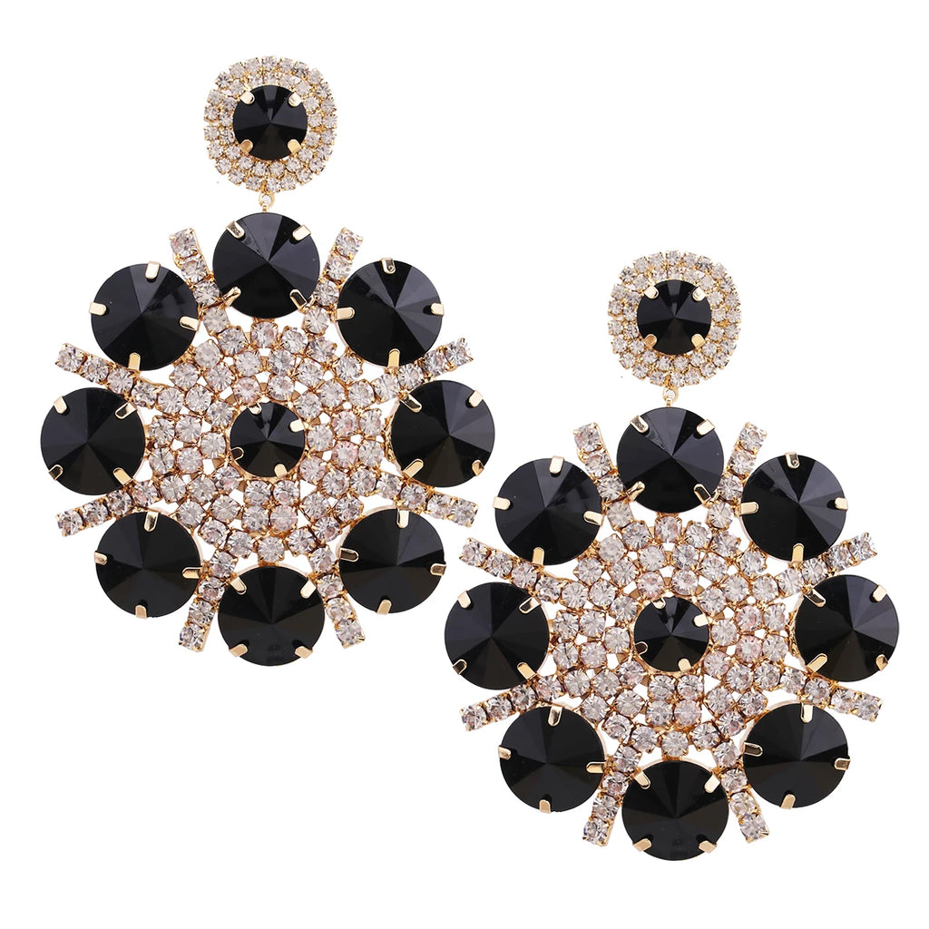 Pearl & Rhinestone Drop Earrings | 7 Colors