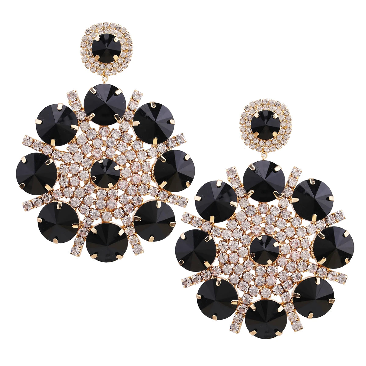 Pearl & Rhinestone Drop Earrings | 7 Colors