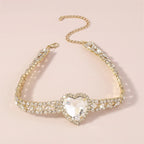 Rhinestone Choker | Crystal Heart