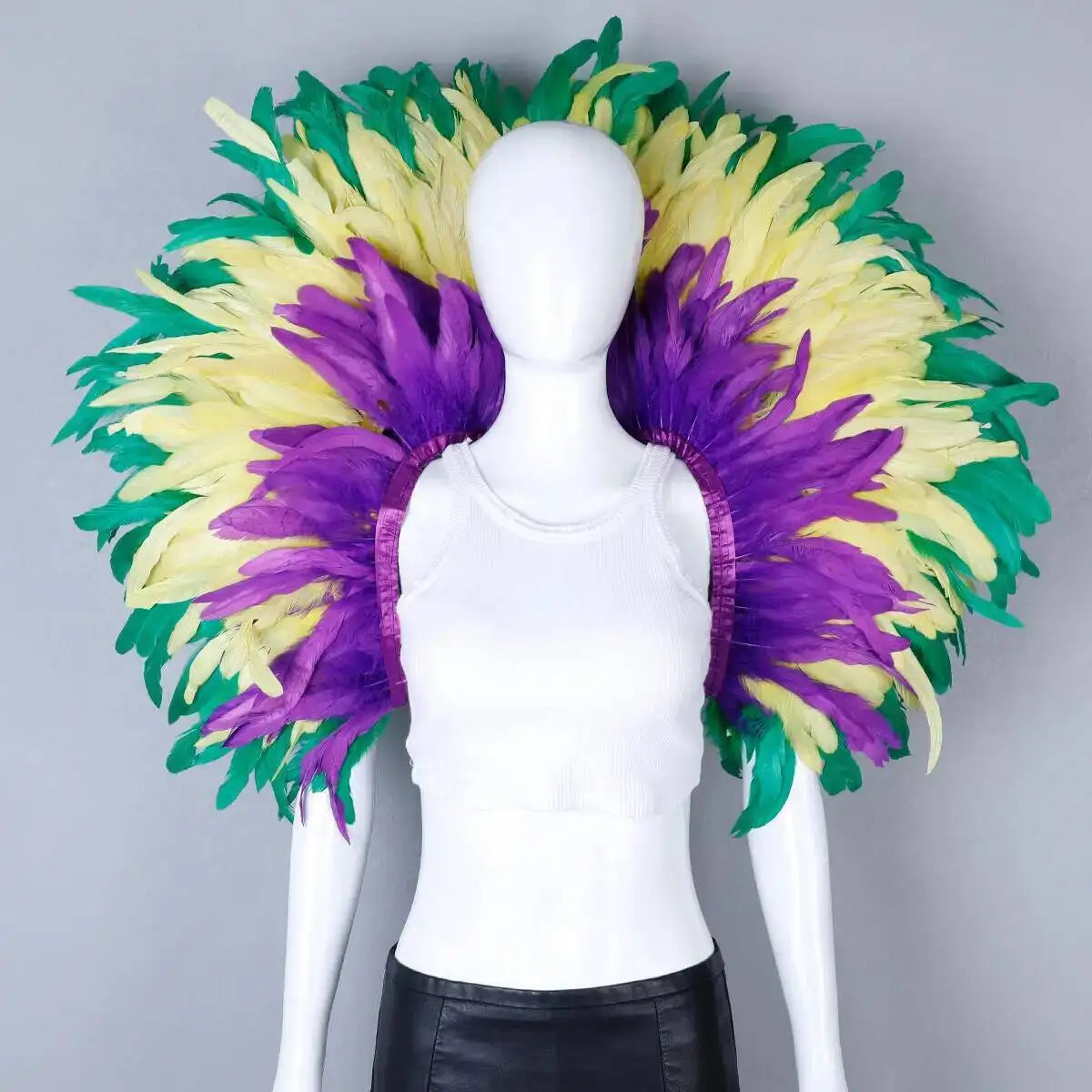 Feather Shoulder Cape | Dramatic Shrug | 13 Colors
