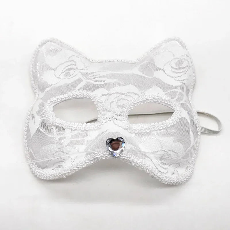 Cat Ear Lace Mask | Half-Face | 12 Styles