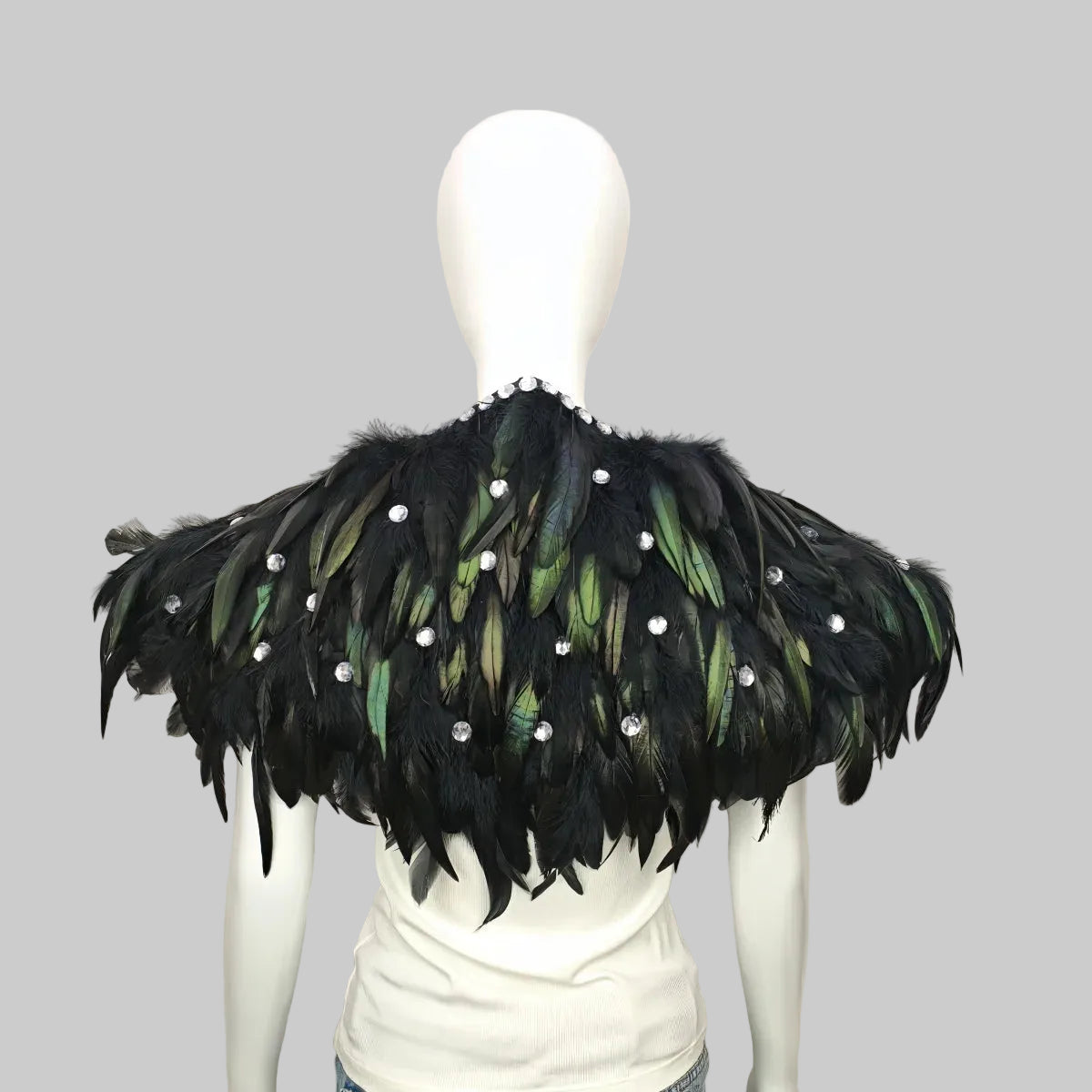 Feather Shawl - Stage Performance & Costume Accessory
