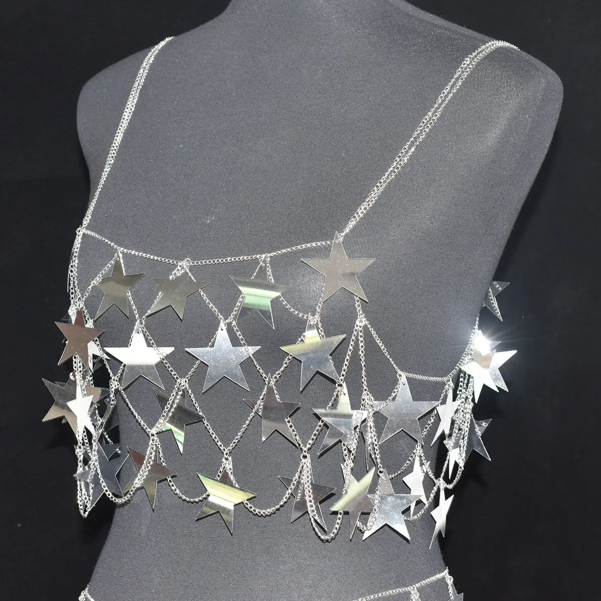 Starlight Star Sequin Waist Chain Skirt