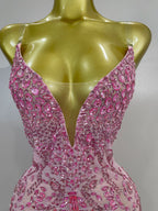 Rhinestone Tassel Bodysuit | Floral Appliqué | XS–XL