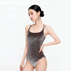 Velvet Cross-Back Ballet Leotard | Women | S–XXL