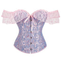 Overbust Corset | Ruffled Off-Shoulder | Victorian Gothic