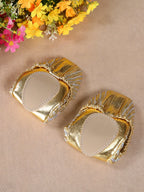 Sequin Belly Dance Slippers | Flat Soft Sole | Gold & Silver