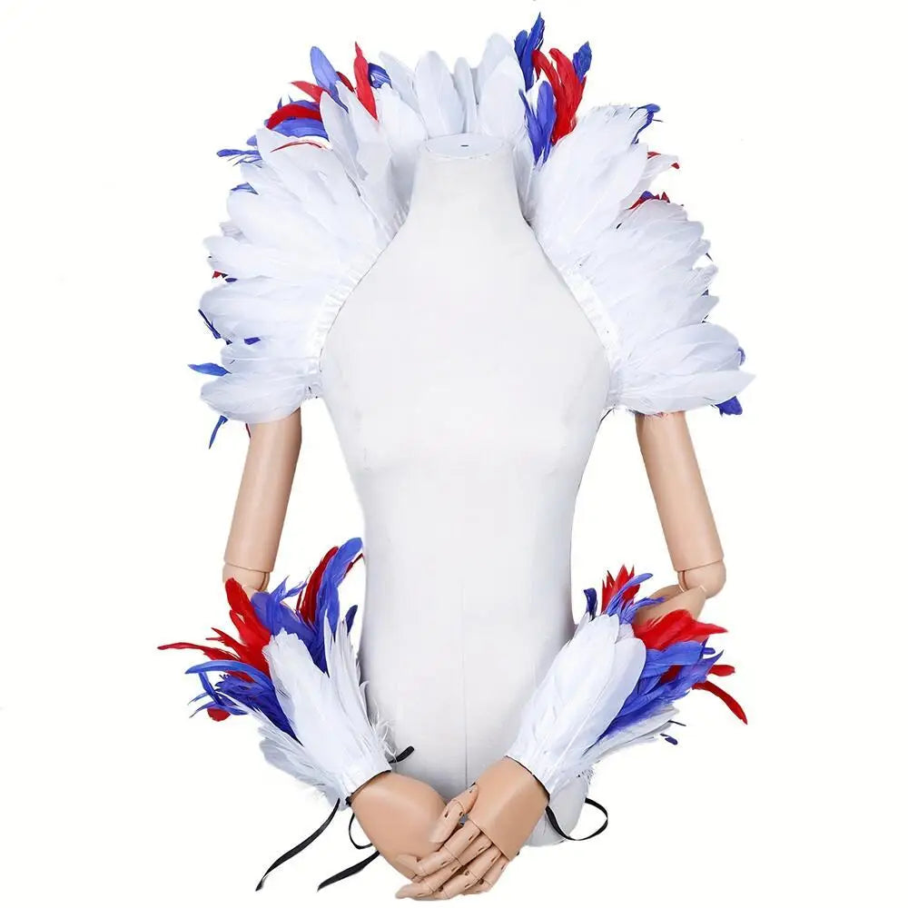 Feather Shoulder Wrap & Epaulettes | Showgirl, Drag & Festival | 28 Colours