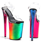 9-Inch Colorful Electroplate Platform Sandals