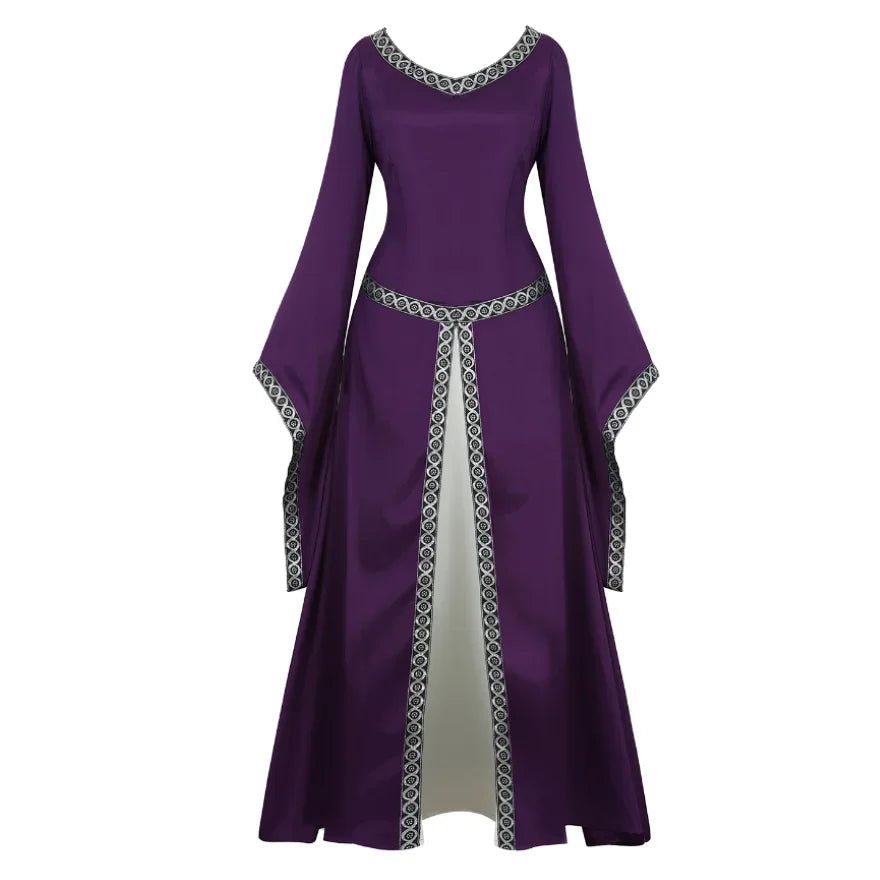 Renaissance Trumpet-Sleeve Gown | Ankle Length