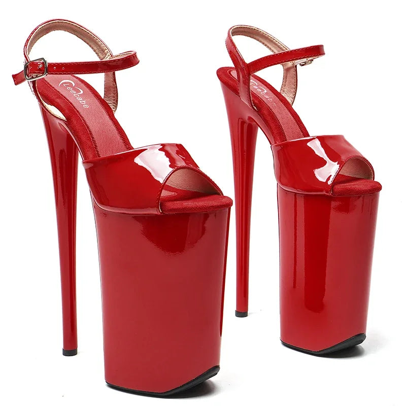 10-Inch Patent Platform Sandals