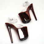 Clear 8-Inch Platform Pole Dance Sandals
