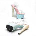 17cm Platform Pole Dance Sandals - 7 Inch High Heels