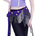 Belly Dance Hip Scarf | Beaded Tassel Wrap