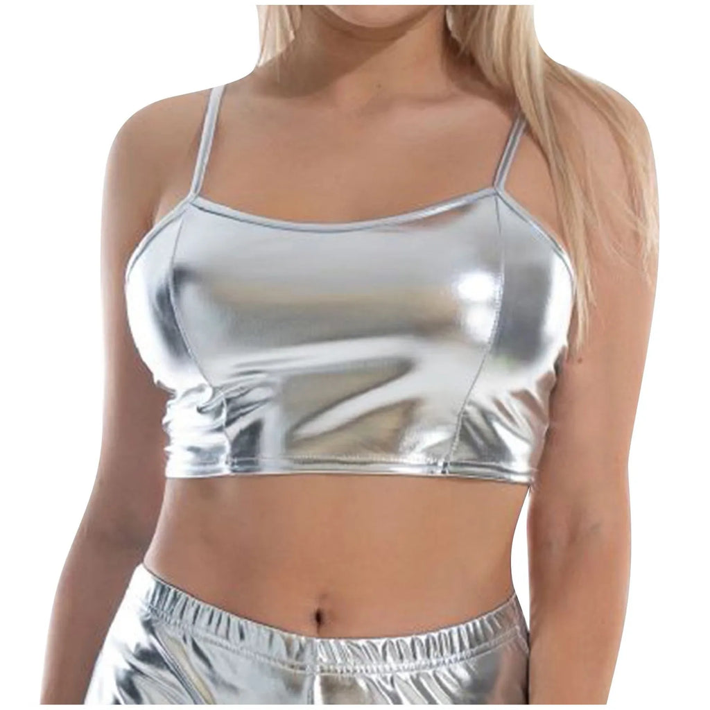 Metallic Crop Top Bra | 5 Colors