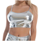 Metallic Crop Top Bra | 5 Colors