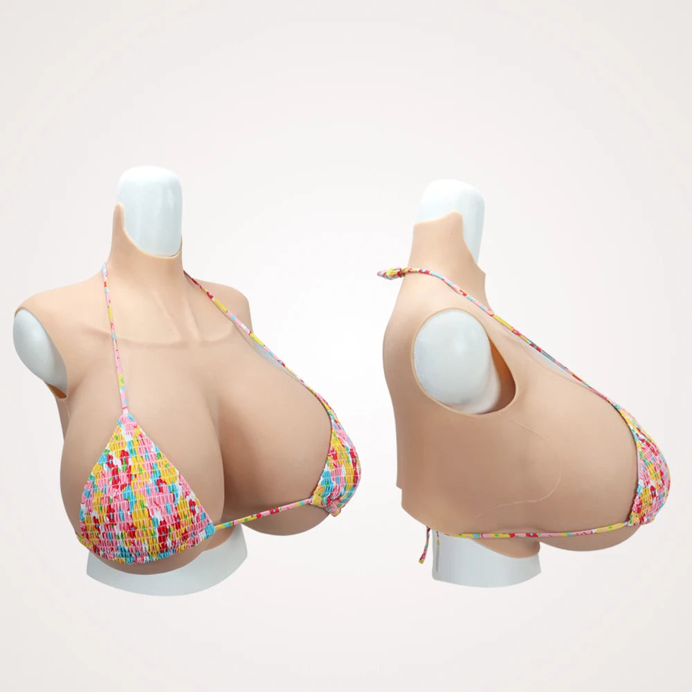 Huge Silicone Breast Forms | I, K & Z Cup | Half-Body