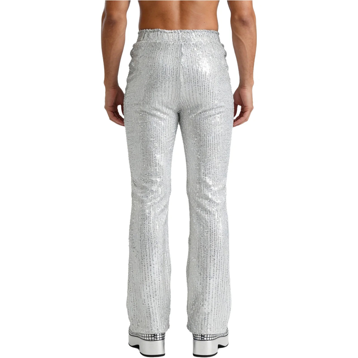 Men’s Sequin Pants | Lined Wide Leg