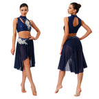 Starlight Floral Appliqué Lyrical Dance Set
