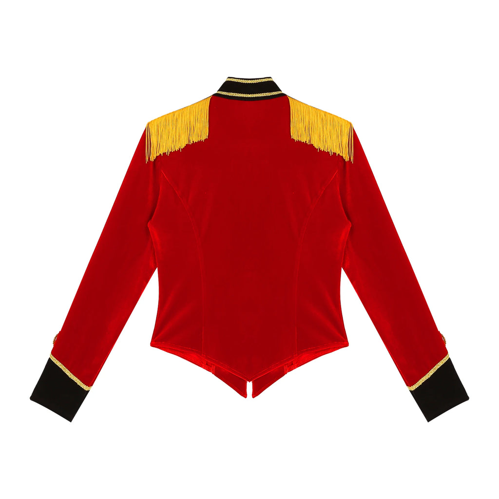 Ringmaster Velvet Jacket | Gold Braid | Circus Costume