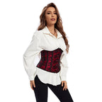 Floral Brocade Underbust Corset | 14-Bone | Waist Cincher | Plus Size