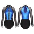 Rhinestone Catsuit | Mesh Sleeves | Stage Ready