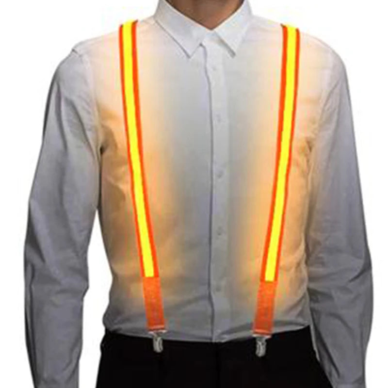 LED Light-Up Suspenders & Neon Bow Ties | Glow Party Accessories | 14 Styles