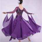 Ballroom Dance Dress | Sequin Glitter Mesh | S-3XL
